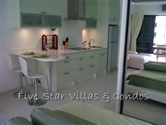 Condominium for rent in Jomtien at VT3 showing the kitchen area