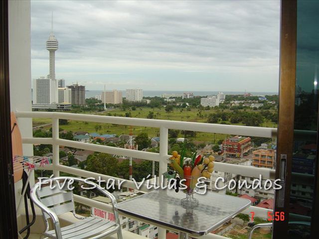 Condominium for rent in Jomtien at View Talay 2A showing the balcony