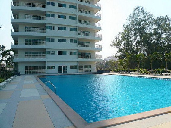 Condominium for rent Pattaya View Talay 6 showing the communal pool